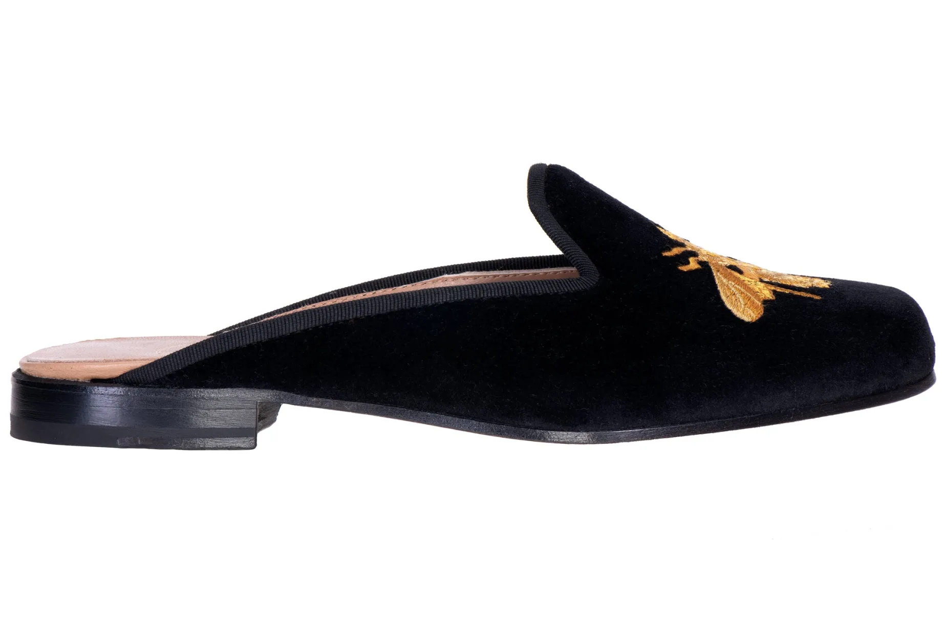 Bee Noir Velvet Mule (Women)