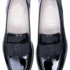 Black Bow Patent Leather Venetian (Men)