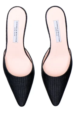 Black Raffia Greta