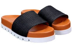 Black Raffia Slip (Women)