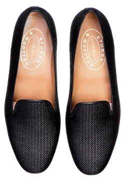 Black Raffia Slipper (Men)