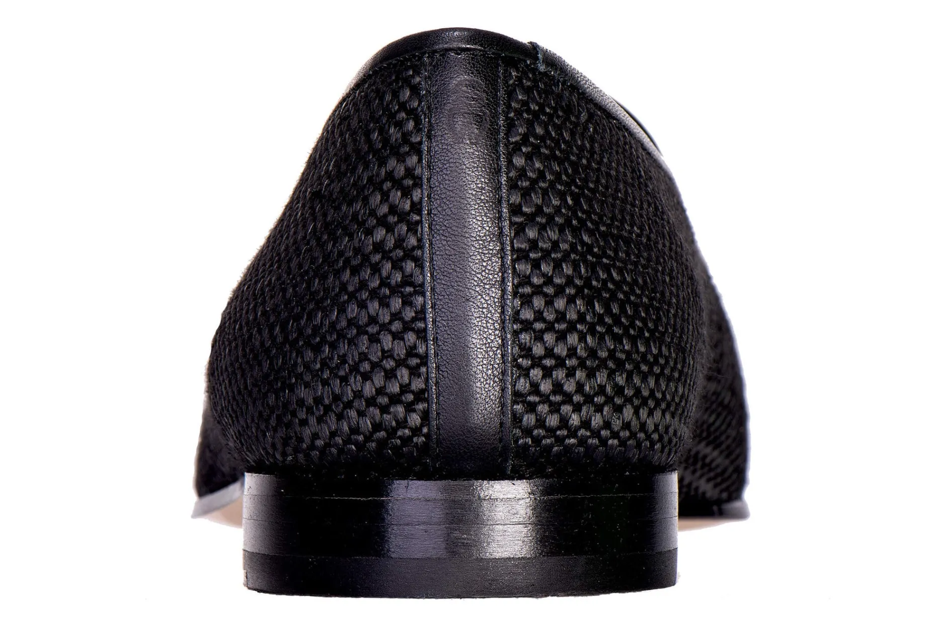 Black Raffia Slipper (Men)