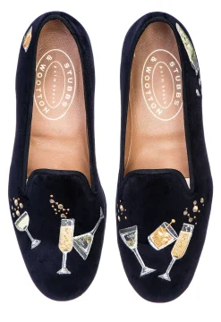 Celebrate Black Velvet Slipper (Men)