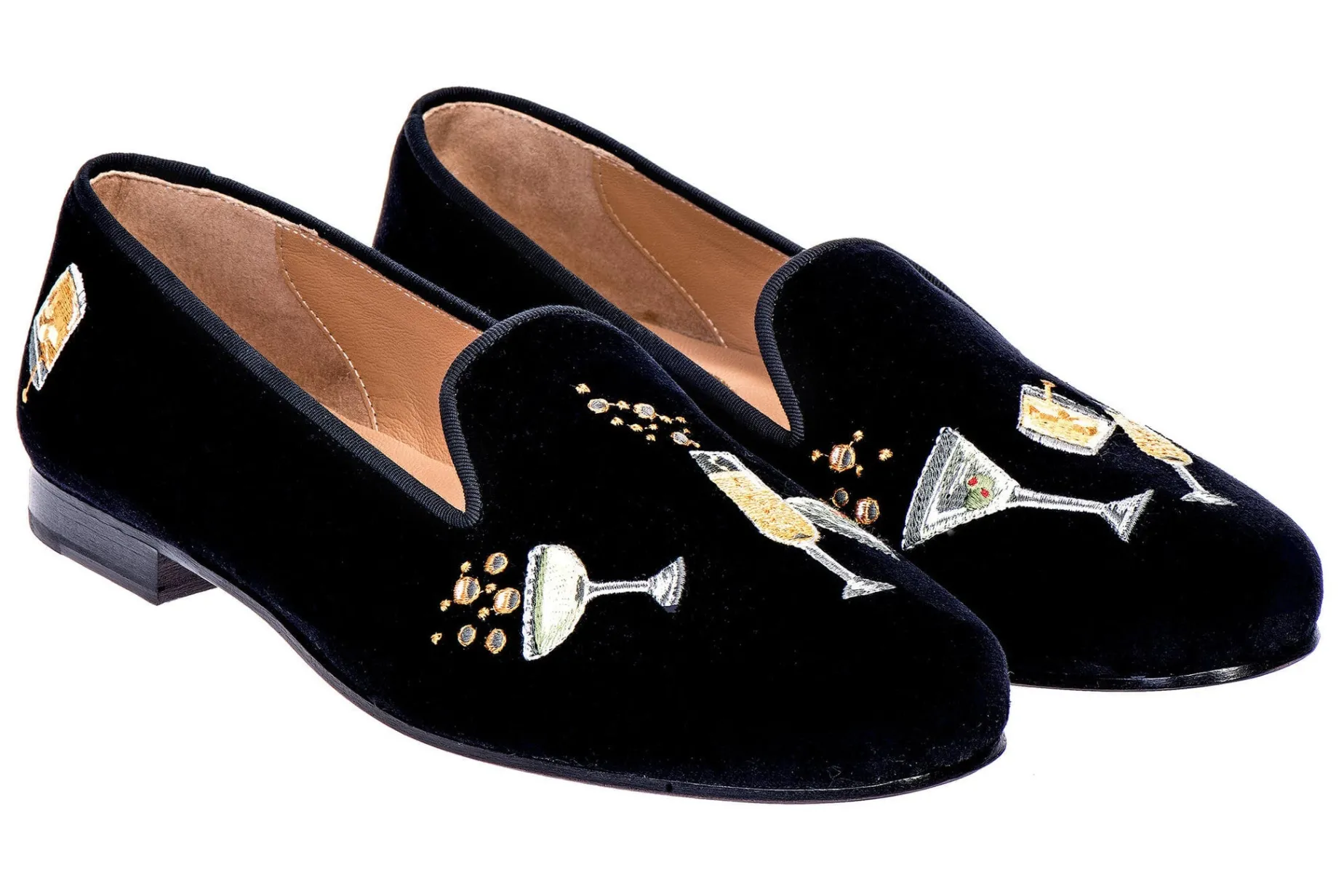 Celebrate Black Velvet Slipper (Wide)
