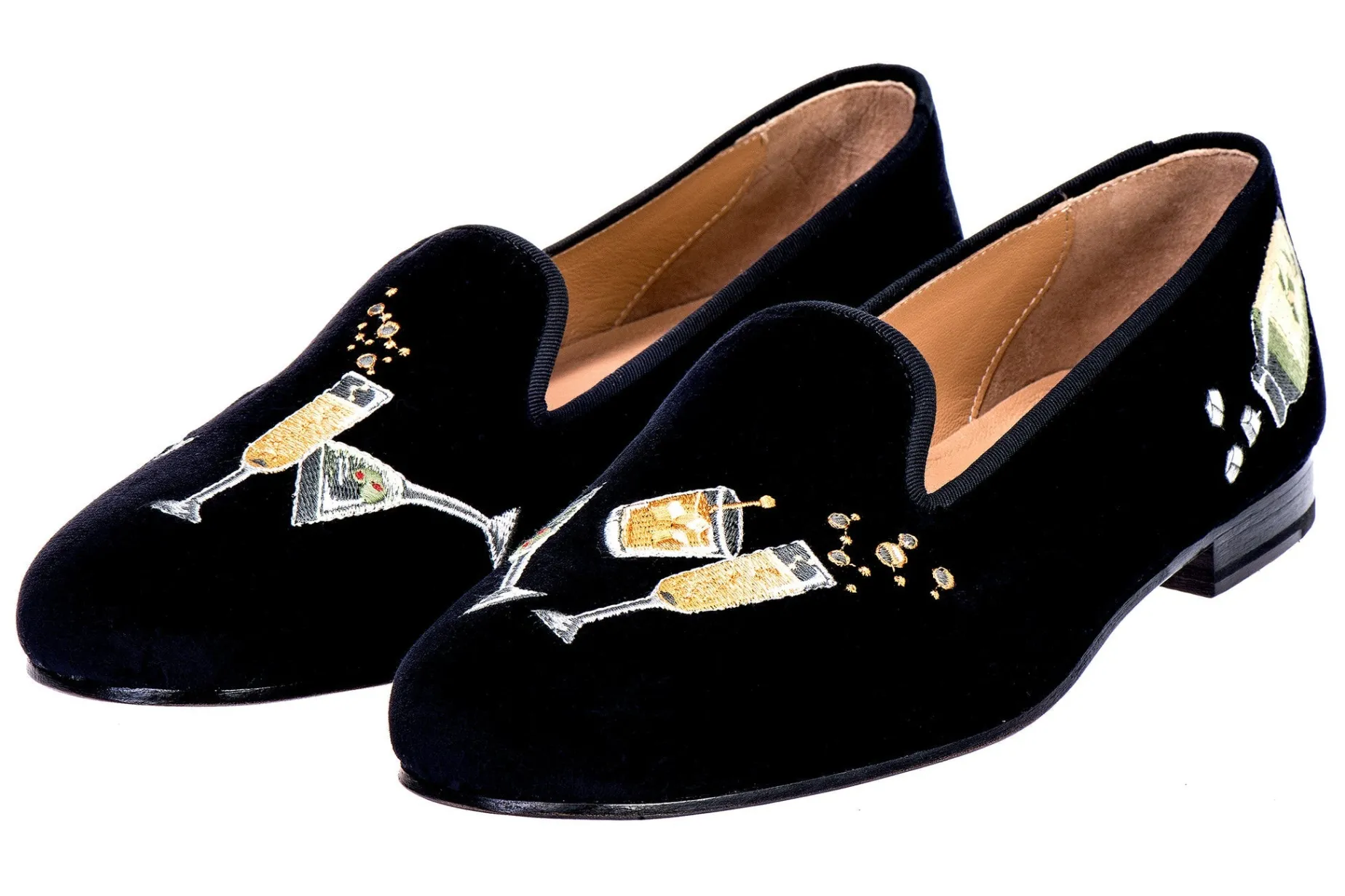 Celebrate Black Velvet Slipper (Wide)