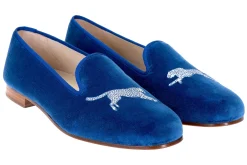 Cheetah Royal Velvet Slipper (Men)