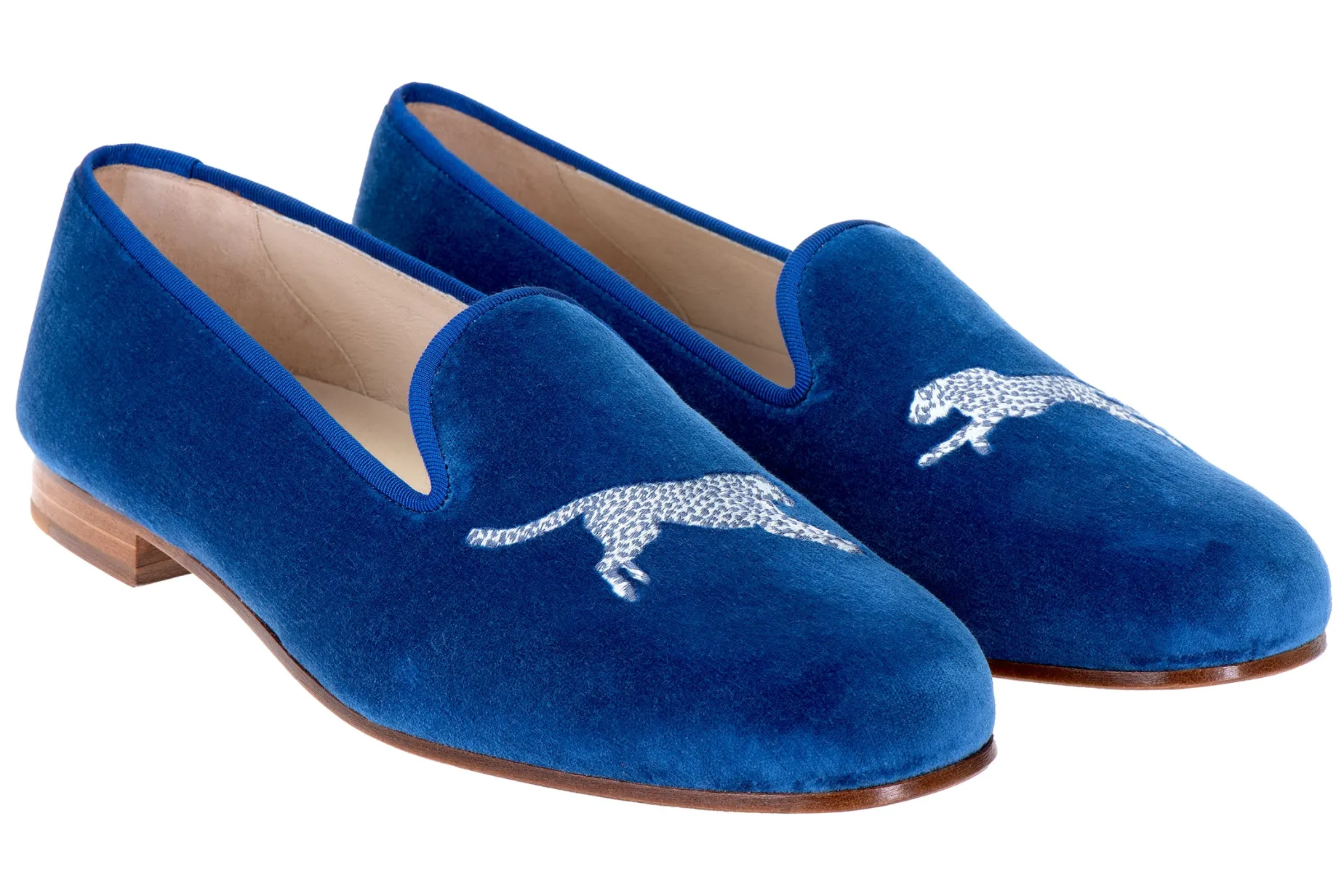Cheetah Royal Velvet Slipper (Men)
