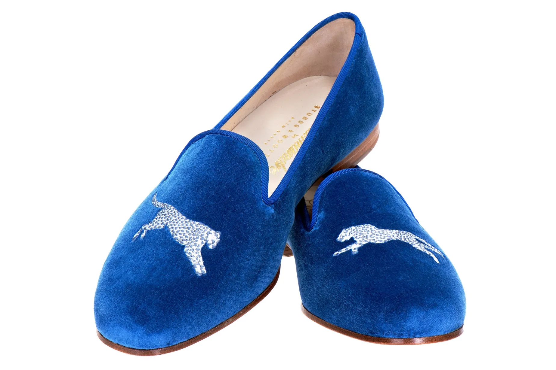Cheetah Royal Velvet Slipper (Men)