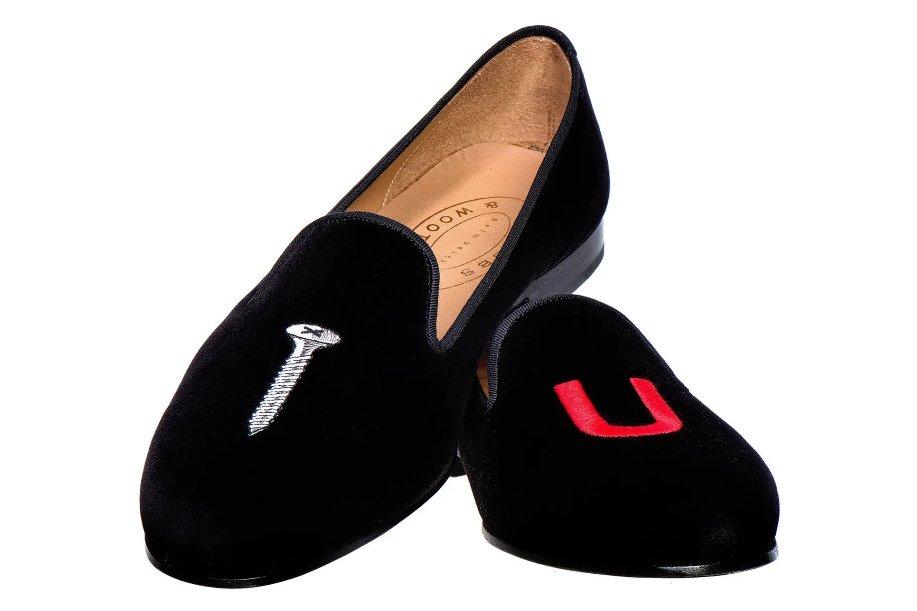 College Black Velvet Slipper (Women)