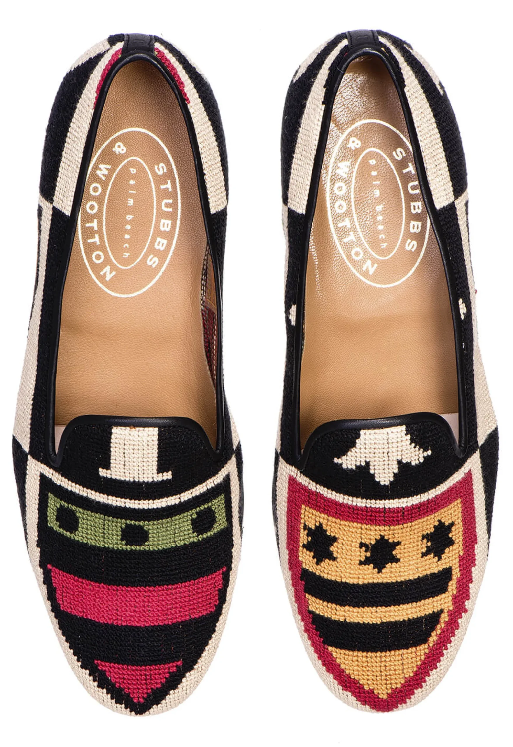 Crest Color Needlepoint Slipper (Women)