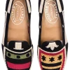 Crest Color Needlepoint Slipper (Men)