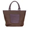 Espresso Raffia Midi Tote