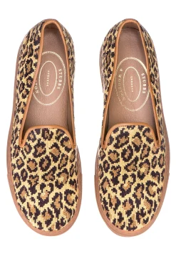 Jane Leopard Needlepoint Sneaker (Men)