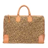 Jane Leopard Needlepoint Weekender