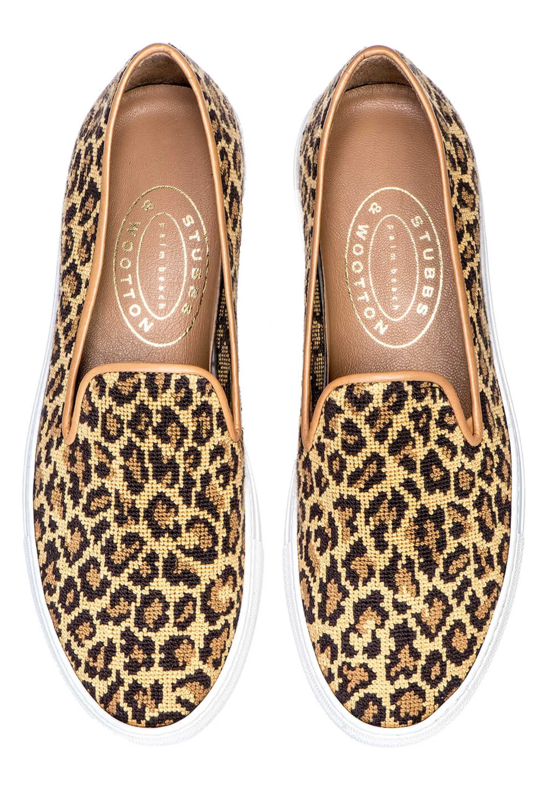Jane Leopard Needlepoint Sneaker (Women)