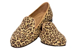 Jane Leopard Needlepoint Slipper (Women)