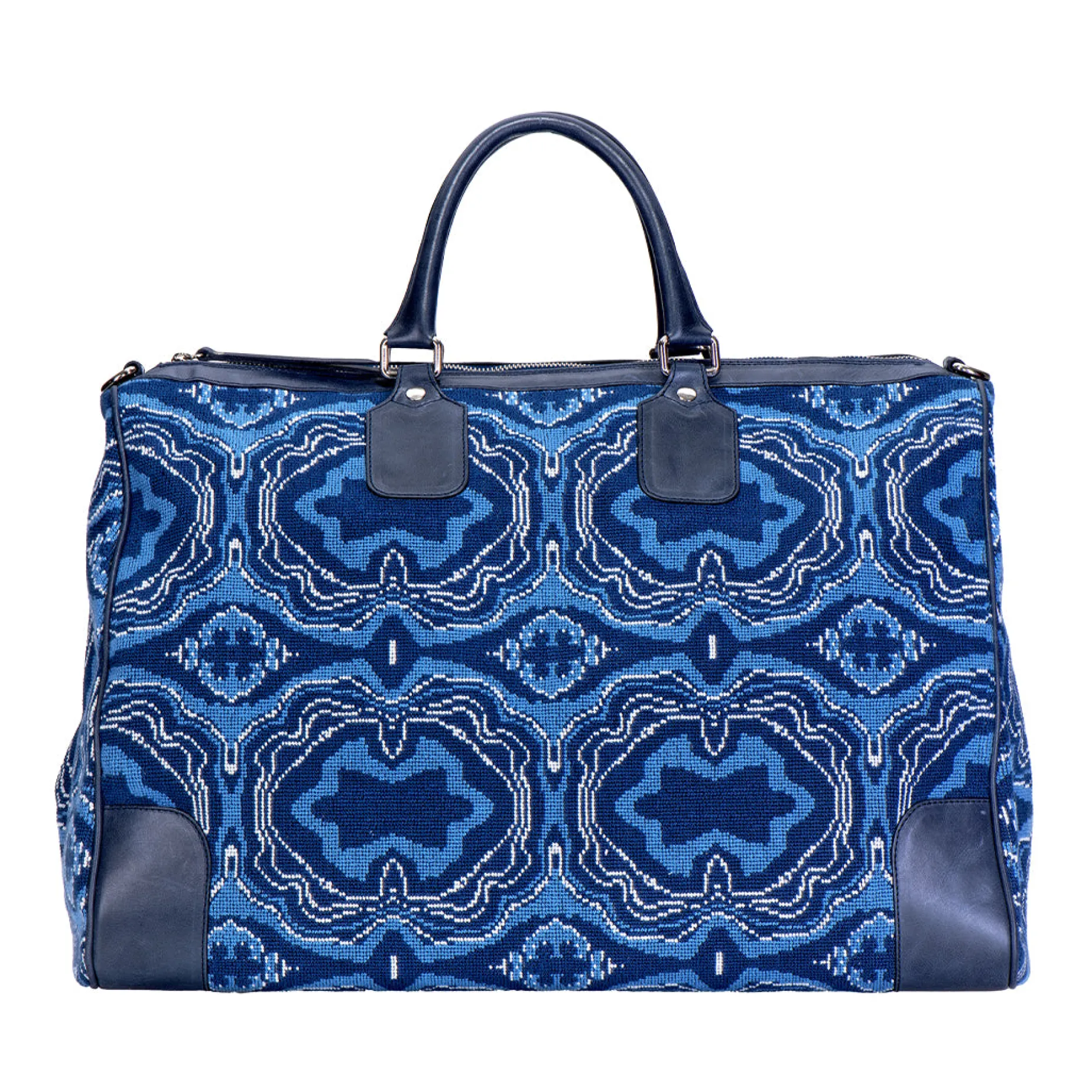 Lazurite Needlepoint Weekender