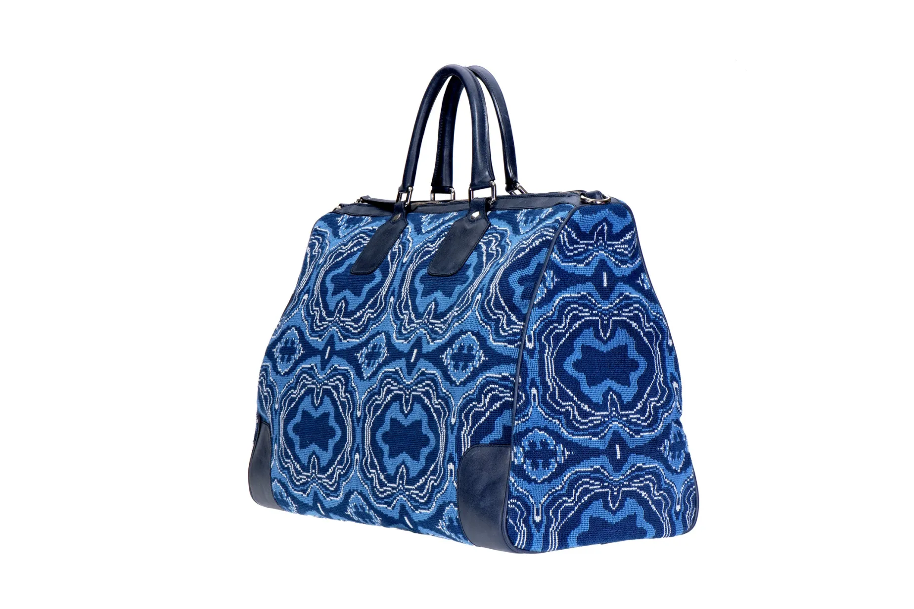 Lazurite Needlepoint Weekender