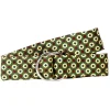 Medallion Sage Silk Belt