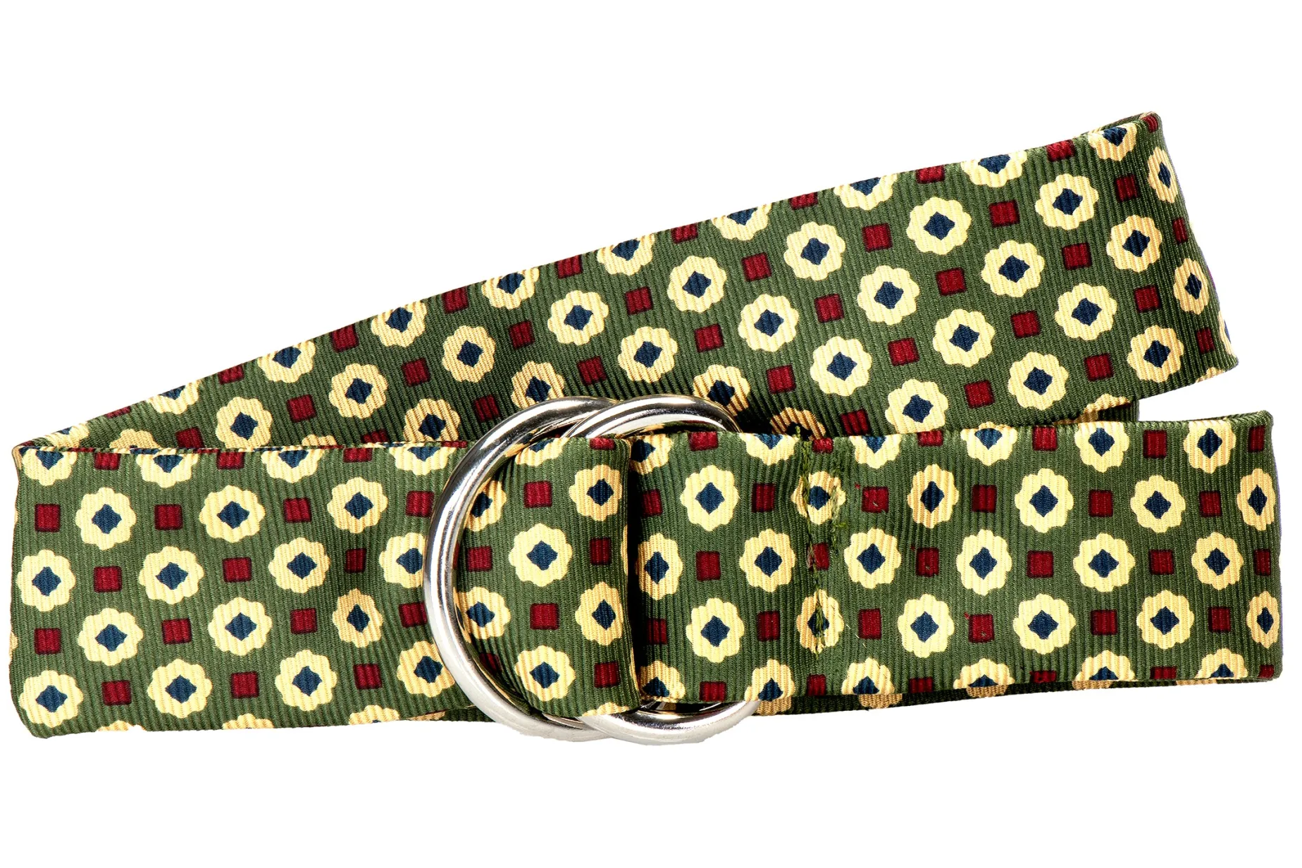 Medallion Sage Silk Belt
