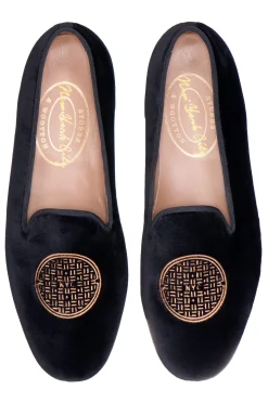 Metropolis Bronze Velvet Slipper (Men)