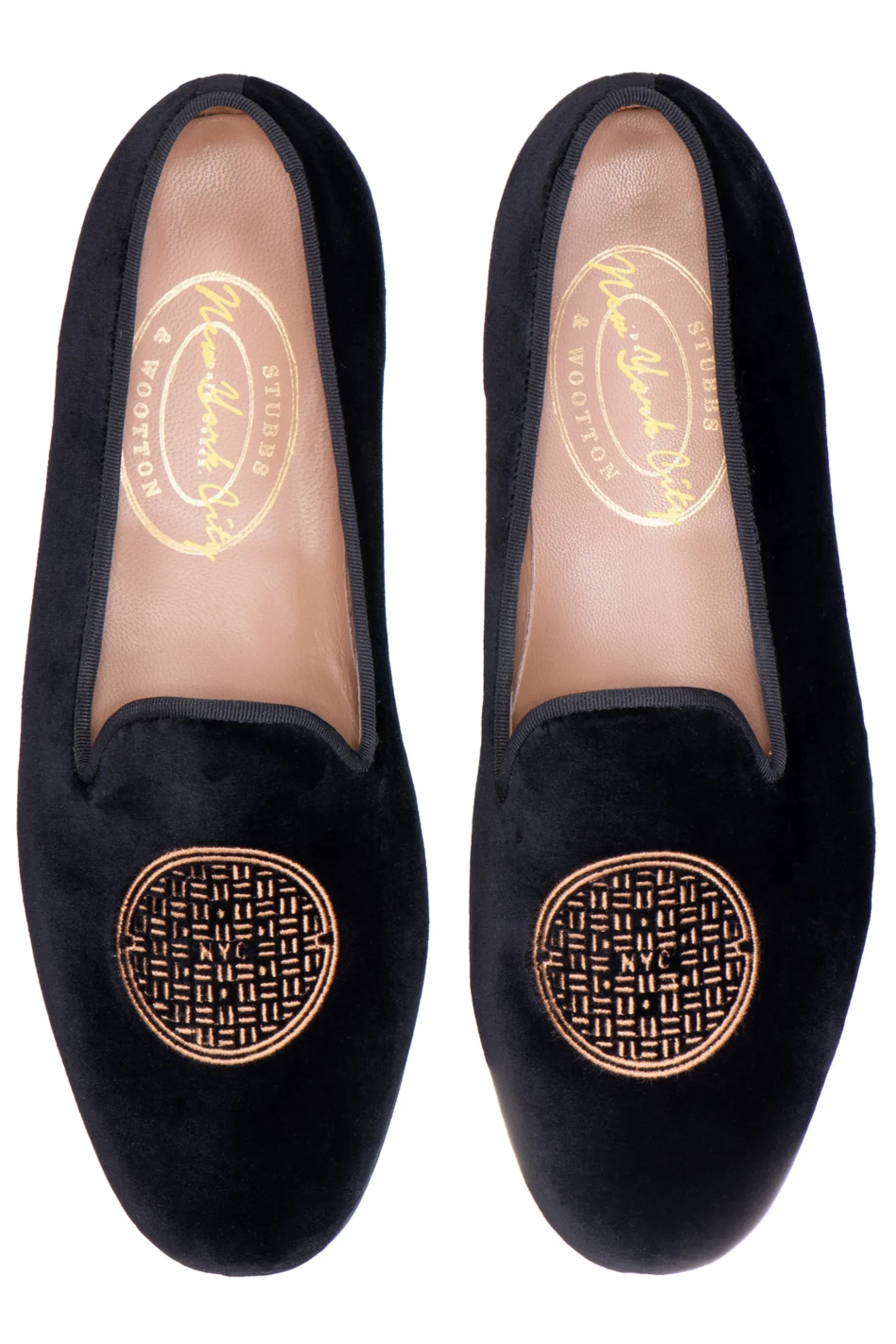 Metropolis Bronze Velvet Slipper (Men)