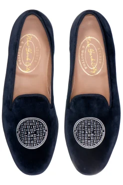 Metropolis Nickel Velvet Slipper (Men)