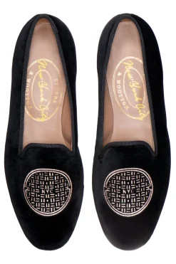 Metropolis Rosegold Velvet Slipper (Men)