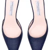 Navy Raffia Greta