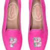 PB Fuchsia Linen Slipper (Women)