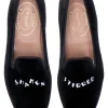 Shaken Stirred Black Velvet Slipper (Men)