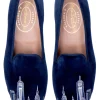 Skyline Navy Velvet Slipper (Men)