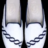 Treccia Navy Cloth Mule (Men)