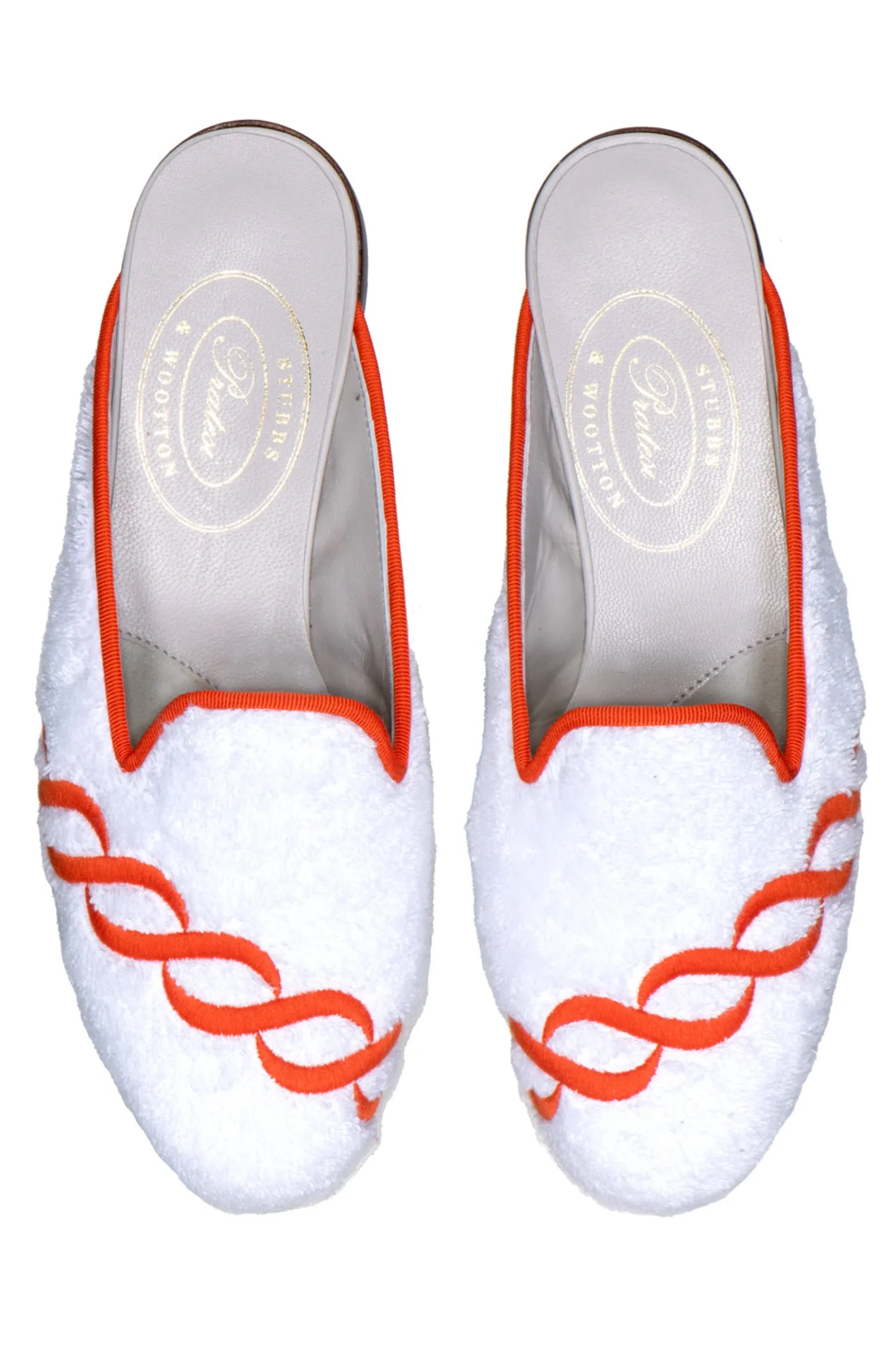 Treccia Orange Cloth Mule (Men)