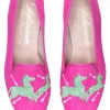 Zebras Fuchsia Linen Slipper (Men)