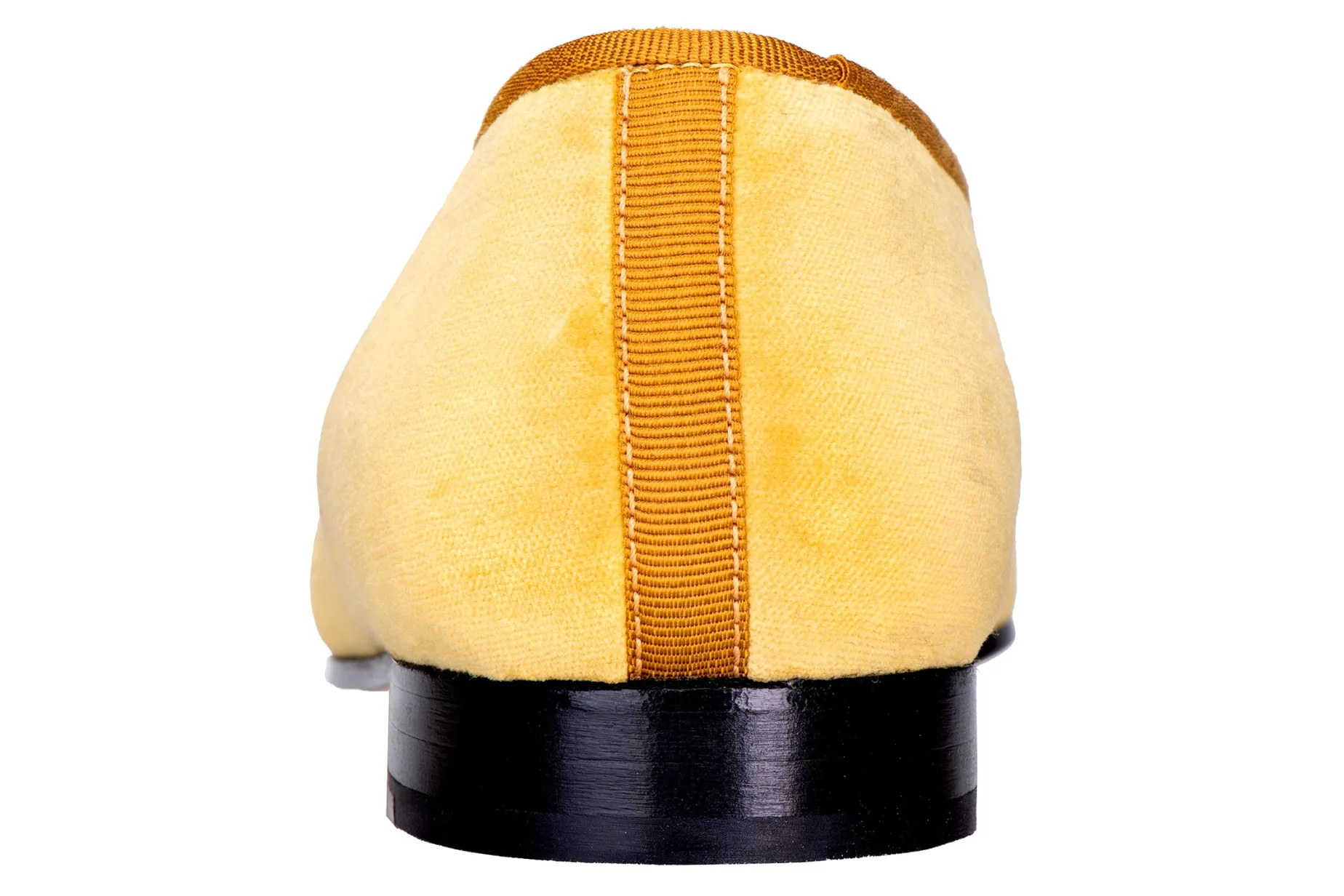 Zebras Yellow Velvet Slipper (Men)